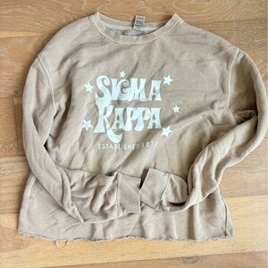 Comfort Colors Sigma Kappa Crew Neck Sweatshirt